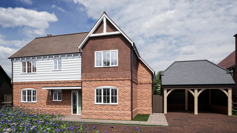 Detached house with garage